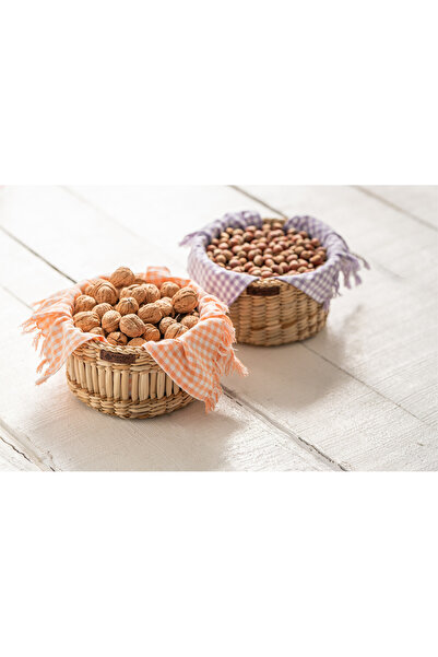 AtanDu Home El Yapımı Doğal Hasır Sepet 2’li Set 22x13 cm – Cevizlik & Çok Am...