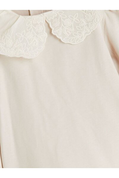 LC Waikiki Lcw Baby Bebe Collar Baby Girl Blouse and Pants 2-Piece Set