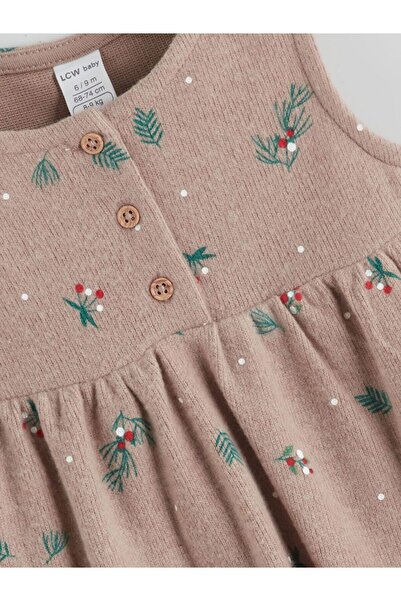 LC Waikiki LCW baby Bebe Yaka Kız Bebek Bluz ve Elbise 2'li