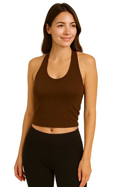 ingegno Body Women's 95% Viscose Ring Knitted Fabric Halter Neck Bodysuit