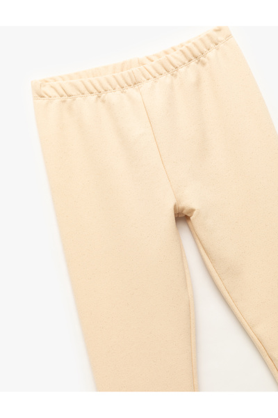 Koton Buy Elastic Waist Cotton Blend Glitter Long Leggings