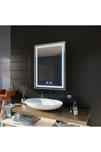 Alessandro DESIGN Oglindă tactilă cu LED Kariri, 60 x 80 cm, funcție anti-abu...