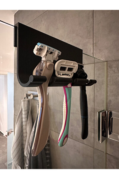 Ravenlab Banyo Tıraş Bıçağı Askısı – Duş Camına Asılan Jilet Tutucu Organizer