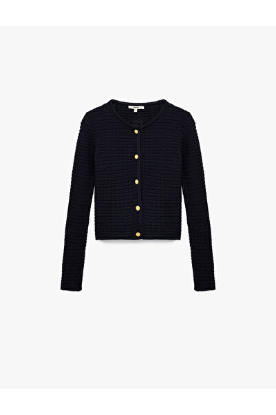 Koton Hosszú ujjú, legény nyakú gombos kötöttáru kardigán