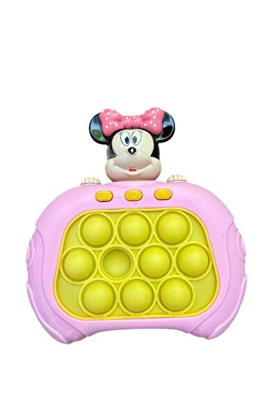 alpmodel Minnie Mouse Işıklı Elektronik Popit Quick Push Konsol Eğitici