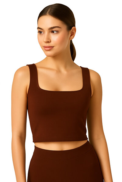 ingegno Body Women's 95% Viscose Ring Knitted Fabric Square Neck Strap Body