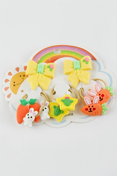 Ronanna Ελαστική πόρπη με φιόγκο 8 τεμαχίων