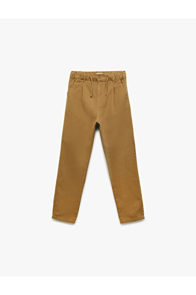 Koton Pamuklu Düğme Detaylı Basic Pantolon