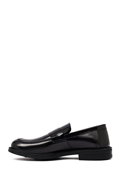 Derimod Men's Black Leather Casual Loafer 25Wfd750522