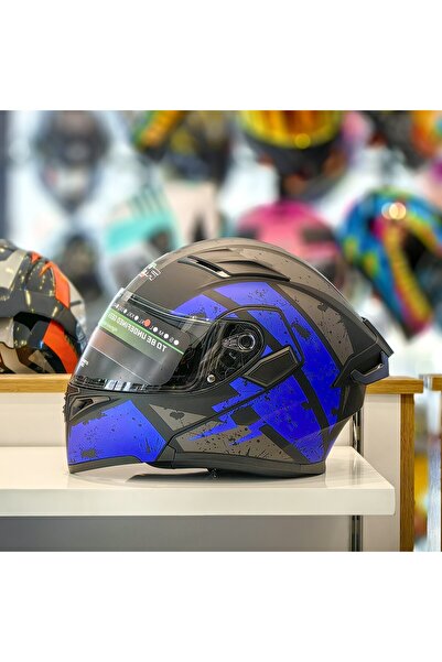 Gear5 RHKC 902 Çene Açılır Vizörlü Kask Siyah Mavi