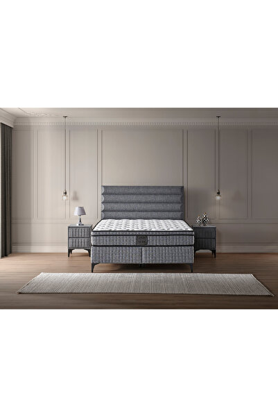 Mobilya Dükkanım Luna 160x200 Çift Kişilik Yatak, Baza, Başlık Seti