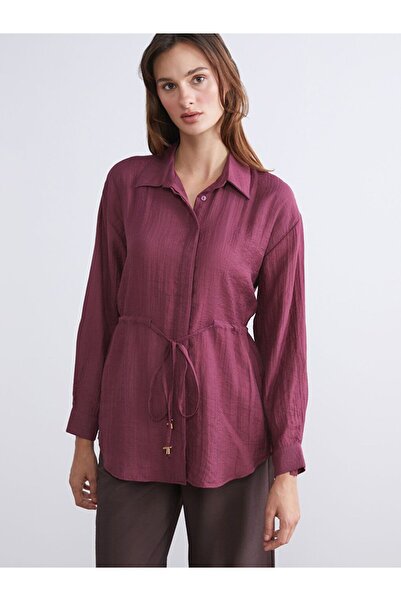 LC Waikiki Lcwaikiki Women's Classic Textured Shirt Tunic