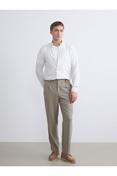 LC Waikiki LCW Vision Slim Fit Uzun Kollu Çizgili Erkek Gömlek