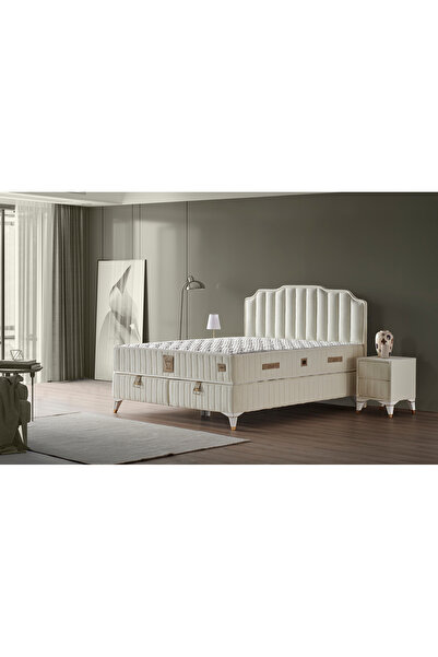 Mobilya Dükkanım Safir 160x200 Çift Kişilik Yatak, Baza, Başlık Seti