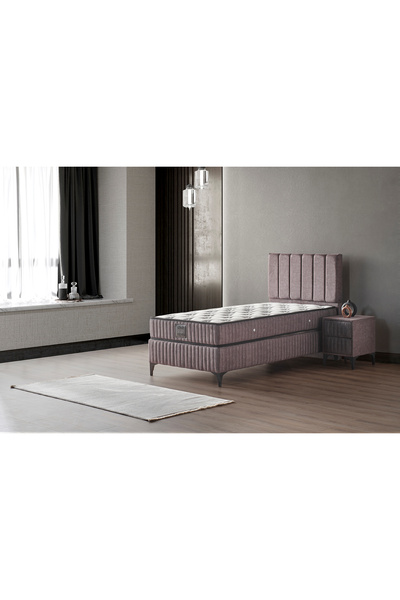 Mobilya Dükkanım Venta 100x200 Tek Kişilik Yatak, Baza, Başlık Seti