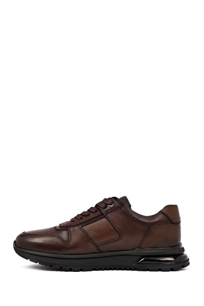Derimod Men's Brown Lace-Up Leather Casual Sneaker 25Wfd677818