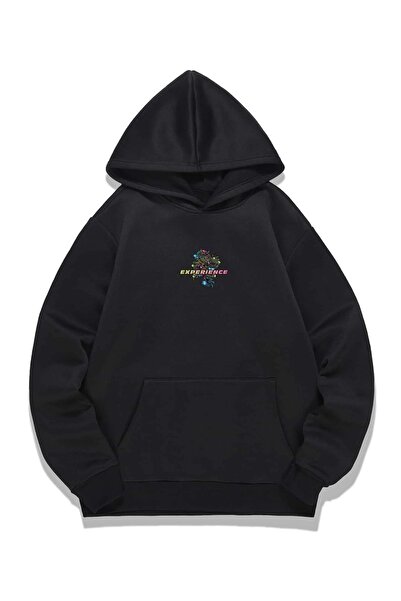 Mythologie Black Experience Dragon Print Oversize Hooded Sweatshirt