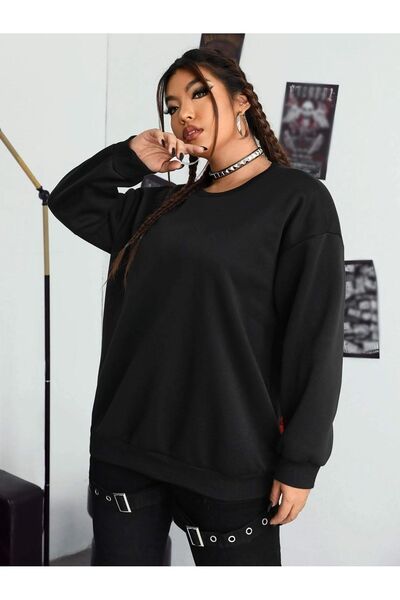 Mythologie Φούτερ Brooklyn 1898 - Μαύρο με στάμπα Oversize με λαιμόκοψη