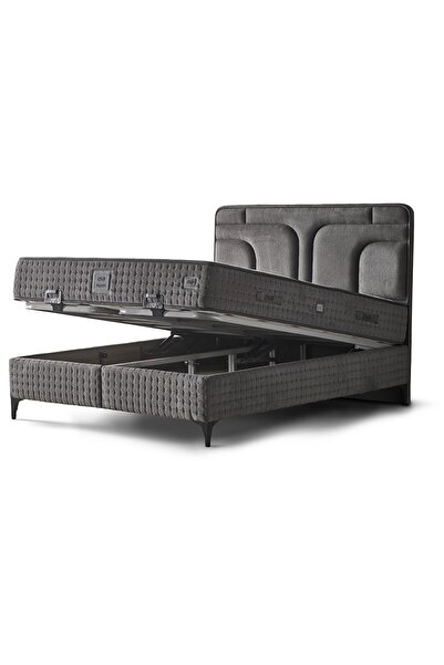 Mobilya Dükkanım Platin 160x200 Çift Kişilik Baza Başlık Seti