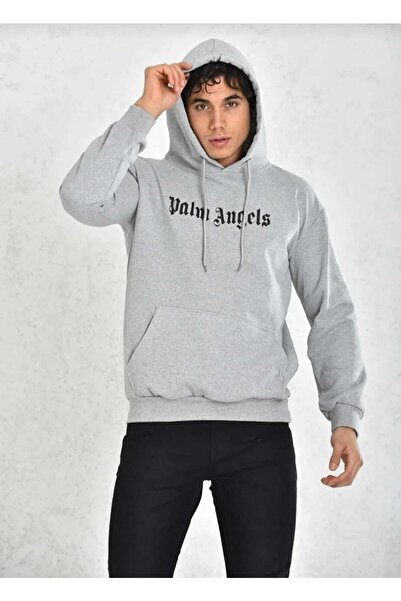 modaberry Cămașă unisex cu glugă cu imprimeu Palm Angels