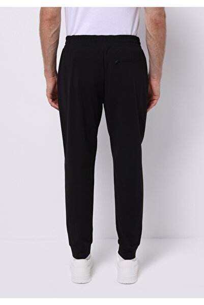 Colin's Slim Fit Orta Bel Düz Erkek Siyah Eşofman Altı