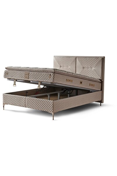 Mobilya Dükkanım Petra 160x200 Çift Kişilik Baza Başlık Seti