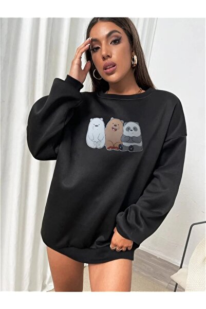 Mythologie Огромна дамска блуза с принт на мечка