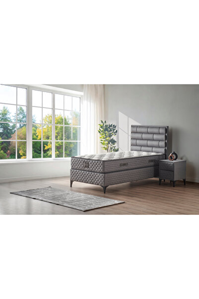 Mobilya Dükkanım Riva 100x200 Tek Kişilik Baza Başlık Seti