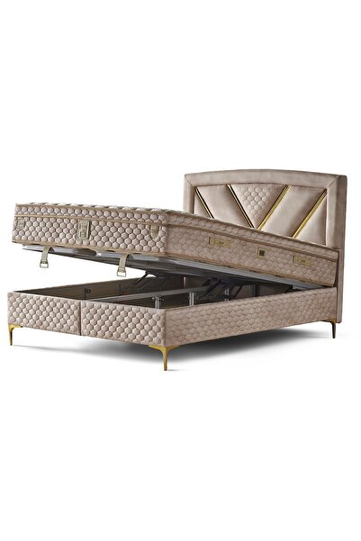 Mobilya Dükkanım Niobe 150x200 Çift Kişilik Baza Başlık Seti