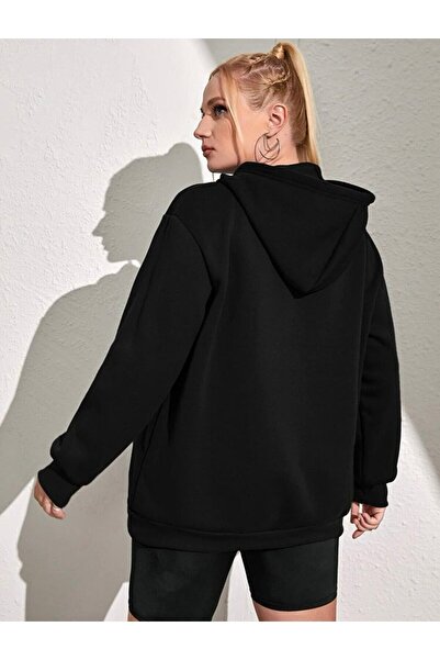 Mythologie Огромна дамска суитшърт с качулка и надпечатка