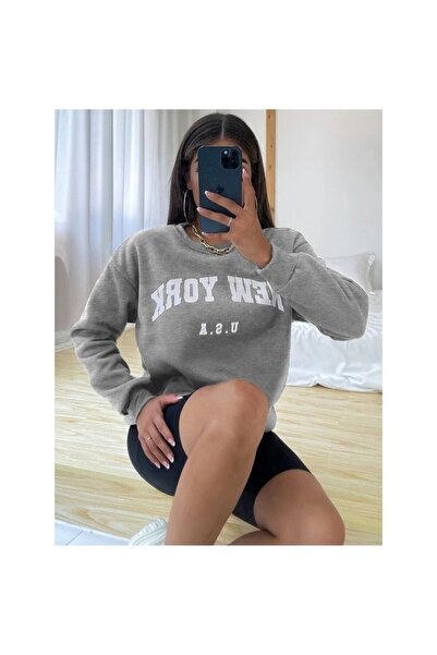 Mythologie Φούτερ με στάμπα με λαιμόκοψη