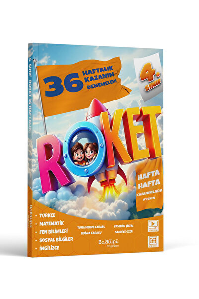 Artıbir Yayınları BALKÜPÜ 4. Sınıf Roket deneme 36 haftalık optik okumalı 202...