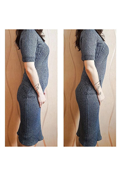 Fstyle High Waist Striped Compression Tummy Control Corset