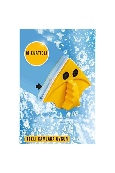 Belle Fusion Mıknatıslı Çift Taraflı Cam Temizleyici