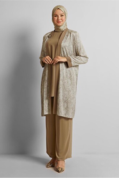 Alvina Plus Size Triple Pants Suit 20712