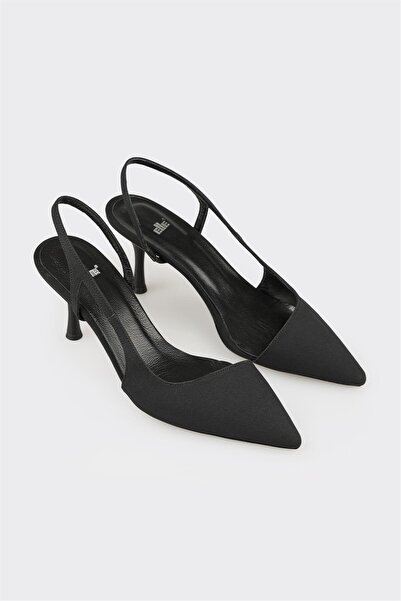 Elle Shoes Siyah Kadın Topuklu Ayakkabı