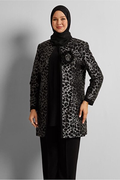 Alvina Patterned Triple Pants Suit 30452