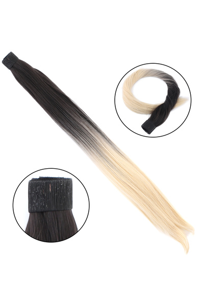 TAM TARZ ذيل حصان سحري من الألياف الاصطناعية - بني داكن / أصفر ذهبي متدرج