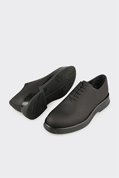 Elle Shoes Siyah Deri Erkek Günlük Ayakkabı