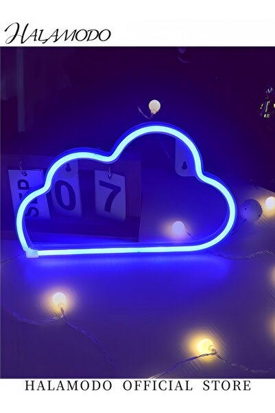 HALAMODO Cloud Neon Sign LED Neon Light Night Light Decor Kid's Bedroom Wall Decorative Night Light