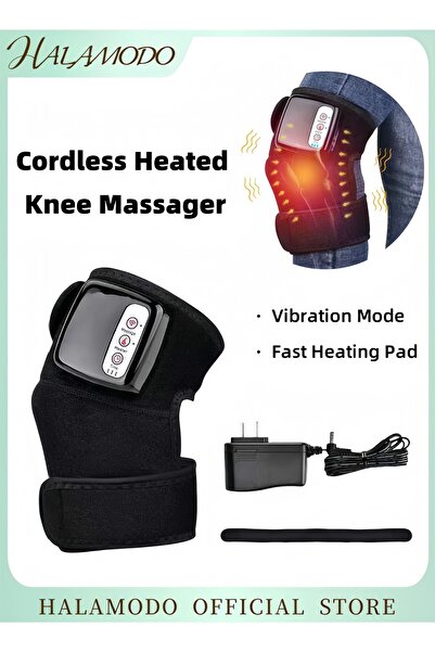 HALAMODO جهاز تدليك الركبة اللاسلكي الساخن مع الحرارة والاهتزاز لتخفيف آلام ا...