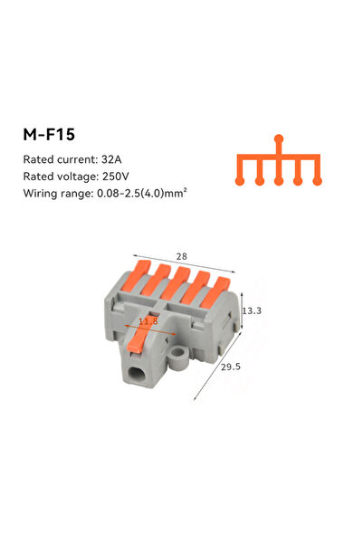Choice19 10 قطع M-F15 10/30/50 قطعة موصلات كابلات توصيل سريعة صغيرة الحجم موز...