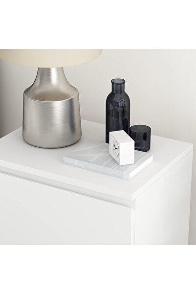 VariFurnx 40*40*55cm NightStand for Bedroom Rustic Side Table Simple Bedside End Table with 2 Storage Drawers