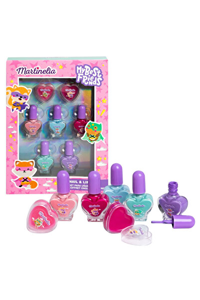 Martinelia مجموعة أظافر وشفاه من My Best Friends 12033 طقم مكياج مناسب للأطفا...
