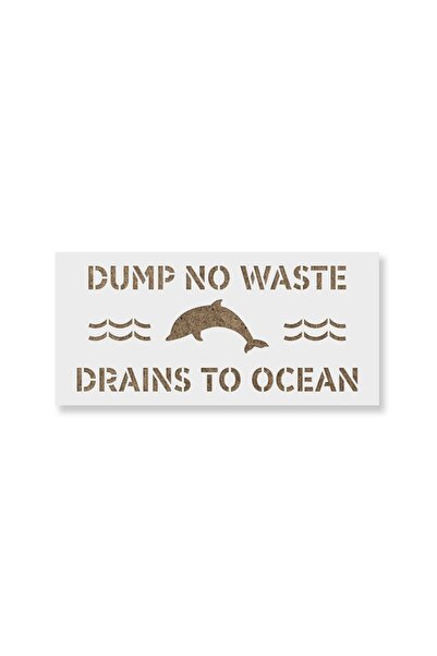 Maxrom Sablon Perete vopsire, tencuiala 0.7mm No Dumping Drains to Ocean Refo...