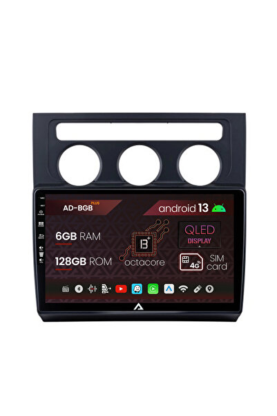 AutoDrop Навигация Volkswagen Touran (2003-2010), Android 13, B-Octa/6GB + 12...