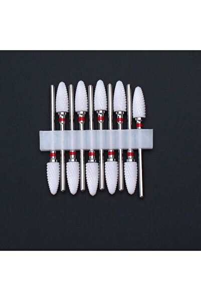 Choice28 10pc-E2D 10pcs Ceramic Nail Drill Bits Set Milling Cutter for Manicure Drills Electric Nail Files Cu