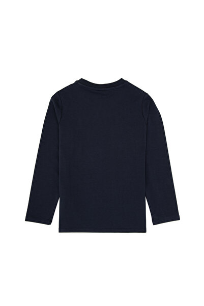 U.S. Polo Assn. Erkek Çocuk Açık Lacivert Basic Bisiklet Yaka Sweatshirt 50314002-VR059