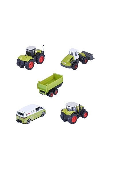 Majorette Claas Farm Giftpack 5-Piece Set Metal Farm Vehicles 7.5 cm - 3+