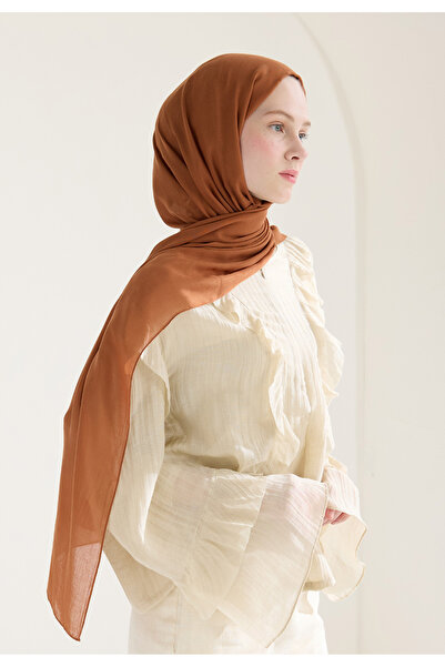 Freshscarfs Soft Viscose Shawl Cinnamon Shell